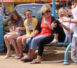 Women sharing a joke